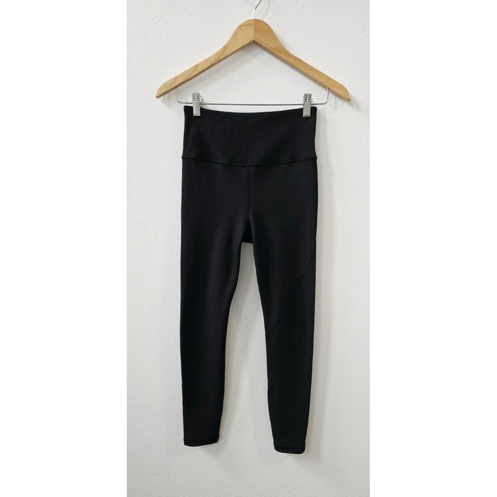 Athleta Synergy Rib 7/8 Tight Women's Size Small Black 24" Inseam